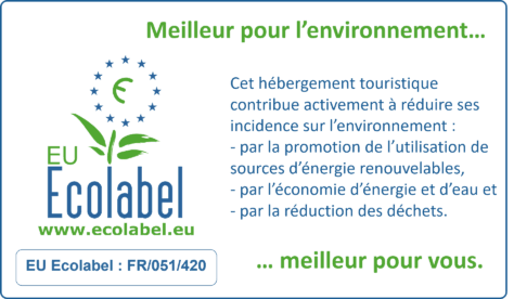 Votre hôtel le Dina Morgabine Saint Denis s'engage dans l'Ecolabel Européen